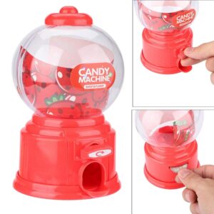 Alomejor Candy Machine Small Portable Candy Dispenser Mini ABS Machine Candy Twisting Machine Money Bank (Red)