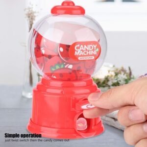 Alomejor Candy Machine Small Portable Candy Dispenser Mini ABS Machine Candy Twisting Machine Money Bank (Red)