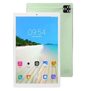 kufoo green tablet, 100‑240v 4gb ram 64gb rom 10.1 inch ips 5g wifi hd tablet for work (us plug)