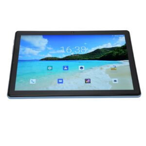 Honio Gaming Tablet, Aluminum Alloy 10.1 Inch FHD 2 Card Slots 8MP 16MP Camera HD Tablet for Business (US Plug)