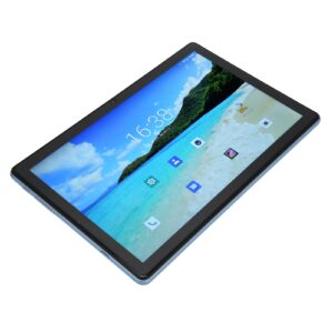 Honio Gaming Tablet, Aluminum Alloy 10.1 Inch FHD 2 Card Slots 8MP 16MP Camera HD Tablet for Business (US Plug)