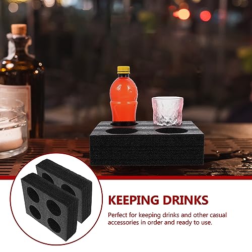 Homoyoyo 2pcs Drinks Beverages Coffee Tray Coffee Mug Takeout Coffee Cup Holder Food Drink Holder Outdoor Cup Trays Cup Fixing Holder Takeout Cup Tray Packing Trays Epe Bracket Car