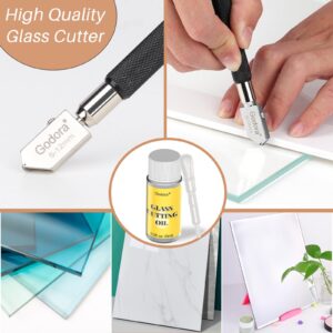 Glass Bottle Cutter & Glass Cutting Oil, Premium Glass Cutter for Bottles & Glass Cutting Oil Bundle - DIY Glass Bottle for Cutting Beer, Wine or Soda Round Bottles & Mason Jars, Perfect Bottle Cutter