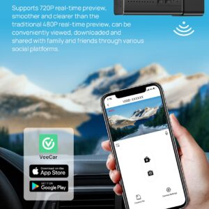 Dash Cam WiFi 2.5K 1440P Front Dash Camera for Cars, E-YEEGER Car Camera Mini Dashcams with App, Night Vision, 24H Parking Mode, G-Sensor, Loop Recording