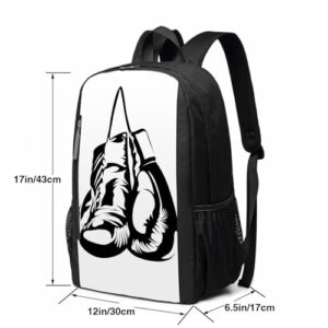WGNNVOT Boxing Gloves Casual Laptop Backpack Travel Camping Bags For Women Men