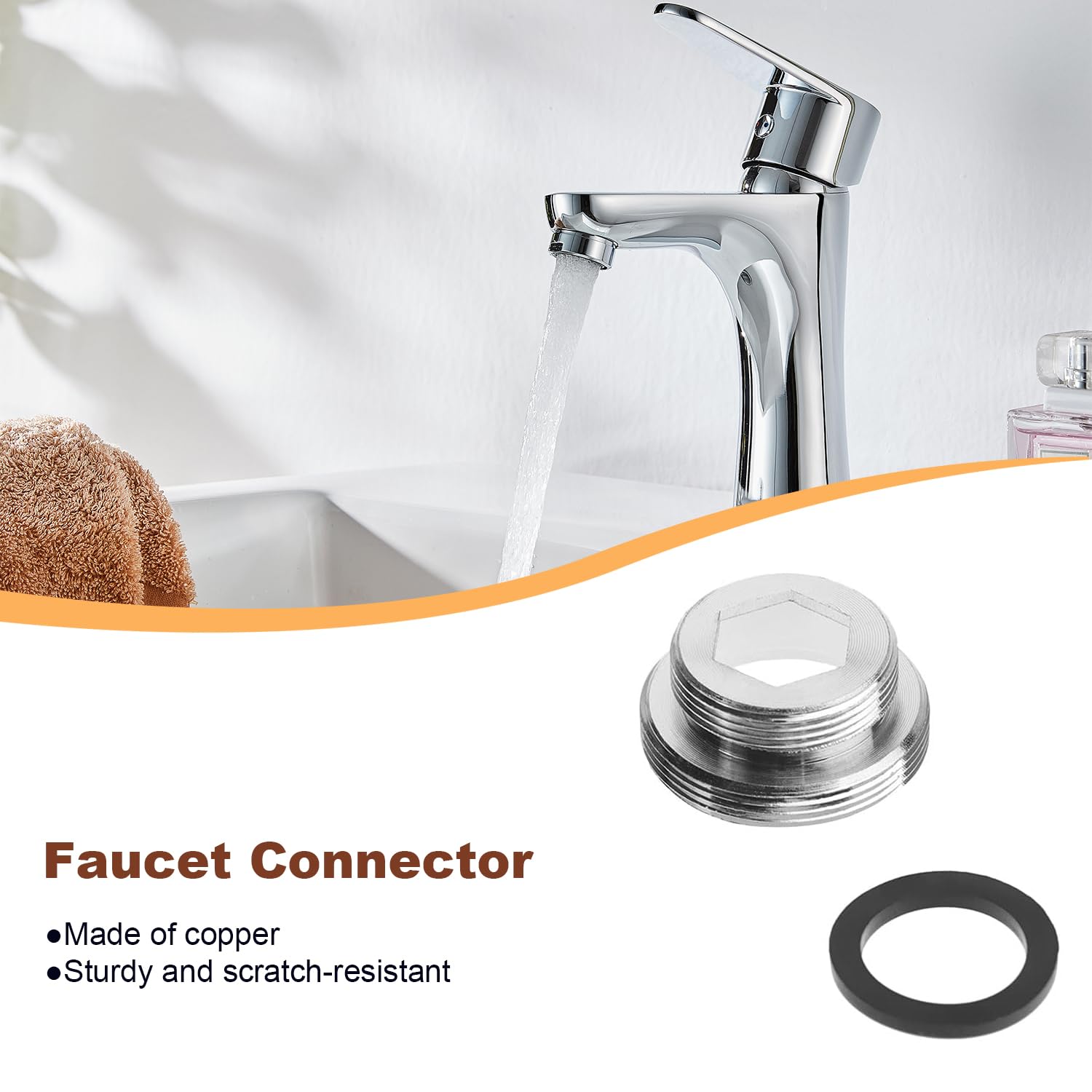 16 pcs Faucet Adapter Kit, CNYMANY Kitchen Aerator Adapter Set Male Female Sink Faucet Adapter Connecting Garden Hose Water Filter Standard Hose via Diverter