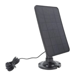 solar panel, high temperature resistant 10w 5v type c interface solar panel charger black for surveillance camera