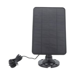 Solar Panel, High Temperature Resistant 10W 5V Type C Interface Solar Panel Charger Black for Surveillance Camera