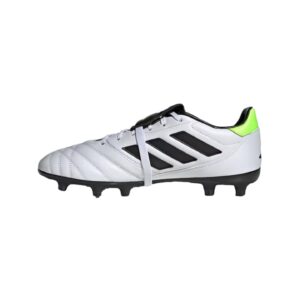 adidas unisex copa gloro firm ground sneaker, cloud white/core black/lucid lemon