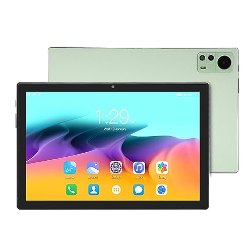 10.1 Inch Tablet, 8MP 13MP Tab M10 Tablet 8GB 128GB Dual SIM Dual Standby for Android 11 for Study (Green)