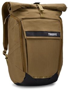 thule paramount 24l backpack - commuter backpack with padded laptop sleeve - fits 16" laptops and 12" tablets - thoughtful layout and organization