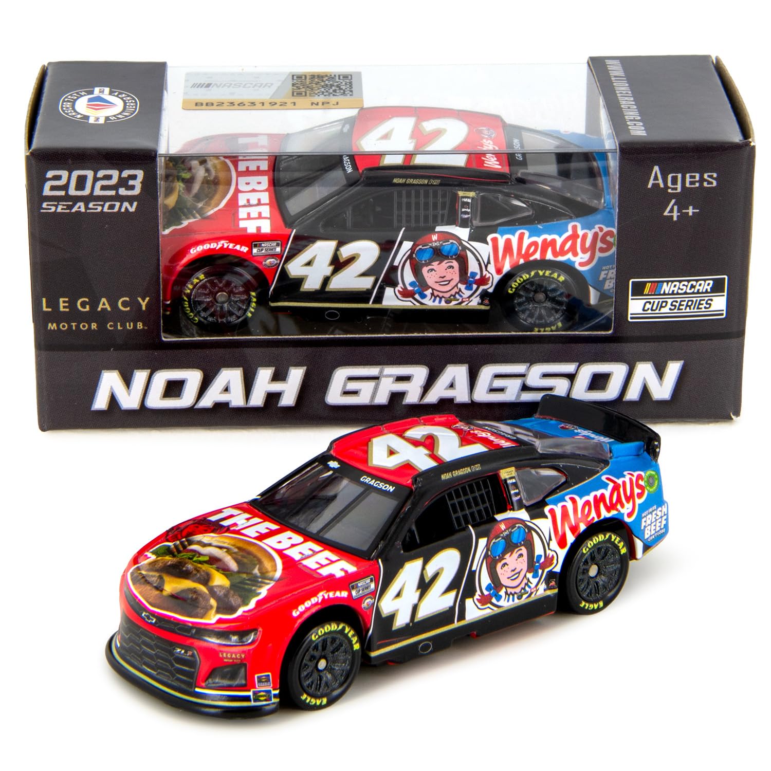 Lionel Racing Noah Gragson 2023 Wendy's Diecast Car 1:64 Scale