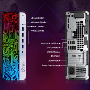 BTO RGB Prebuilt Gaming PC Desktop - Intel Core i5 7th Gen, 16GB DDR4 Ram, 256 SSD + 1TB HDD, AMD Radeon RX-550 4GB GDDR5 Graphics Card, Windows 10 Pro, Computer Tower for PC Gaming (Renewed)