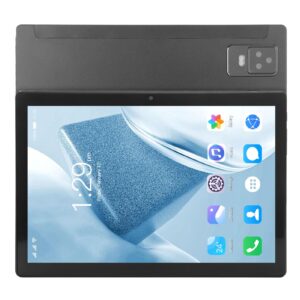 airshi 2 in 1 tablet, octa core cpu 8gb ram 256gb rom 100‑240v dual stereo speakers 10.1 inch black 2 in 1 tablet for work (us plug)