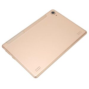 Airshi Office Tablet, US Plug 100‑240V 6GB RAM 128GB ROM HD Tablet for Travel (Gold)