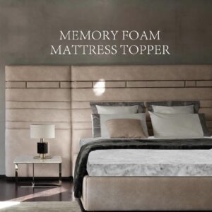 BedsPick Memory Foam Mattress Topper Twin XL 2 Inch, Foam Mattress Pad Extra Long Twin, Super Soft College Dorm Bed Toppers with Ventilation Holes