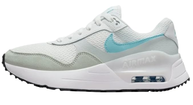 Nike Air Max SYSTM Women's Running Shoes (Summit White/Ocean Bliss, us_Footwear_Size_System, Adult, Women, Numeric, Medium, Numeric_10)