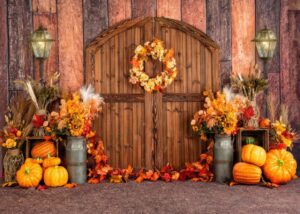 alltten 7x5ft fall thanksgiving photography backdrop autumn pumpkin backdrops for photography wood barn door backgrounds thanksgiving party supplies decor banner f91