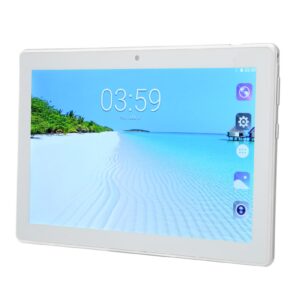 Airshi Office Tablet, US Plug 100‑240V 6GB RAM 128GB ROM HD Tablet for Travel (Silver)