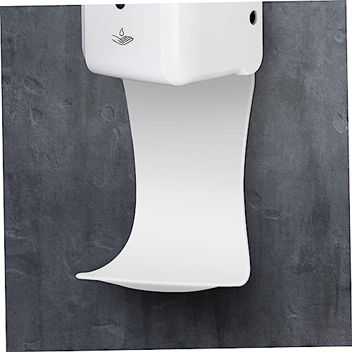 HEALLILY 2pcs Soap Dispenser Tray Stand Soap Dispenser Catch Trays Soap Dispenser Drip Tray Laundry Drip Tray Drip Pan for Washing Machine Soap Drip Catcher White Handle Abs Soap Box
