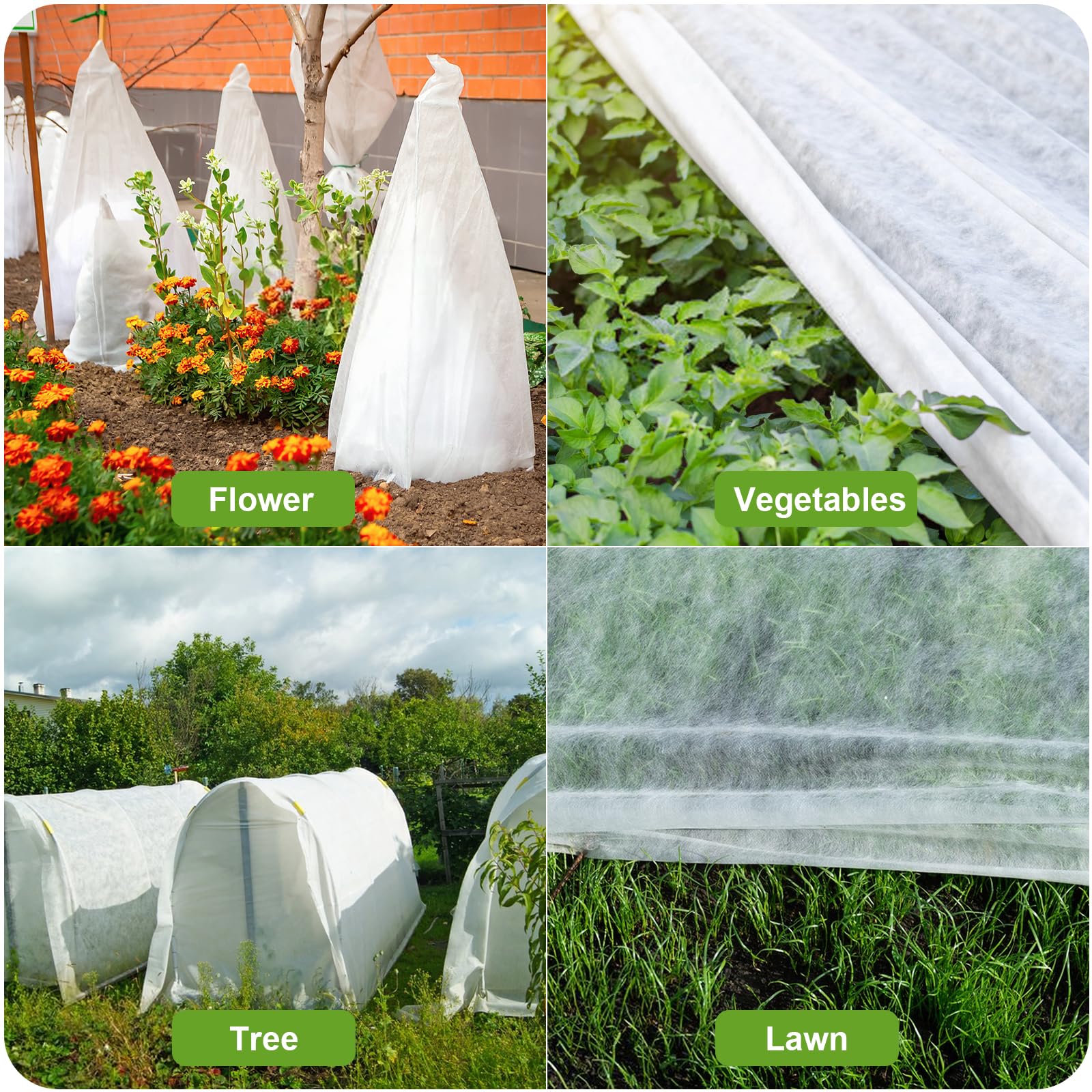 Cookmaster Plant Covers Freeze Protection, 10x33FT Frost Cloth Plant Freeze Protection, Garden Floating Row Covers for Raised Beds/Vegetables Insect/Winter Frost