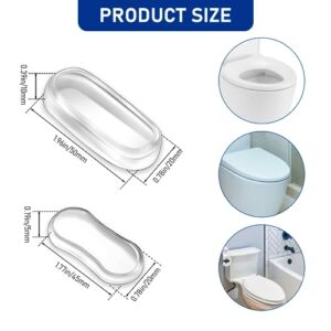 Toilet Seat Buffer, Pack of 20 Toilet Seat Bumpers, Toilet Seat Buffers Universal Replacement Bumpers, Toilet Seat Replacement Parts Buffers, Reduce Noise Gaps, for Families, Schools and Hospitals