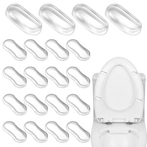 toilet seat buffer, pack of 20 toilet seat bumpers, toilet seat buffers universal replacement bumpers, toilet seat replacement parts buffers, reduce noise gaps, for families, schools and hospitals