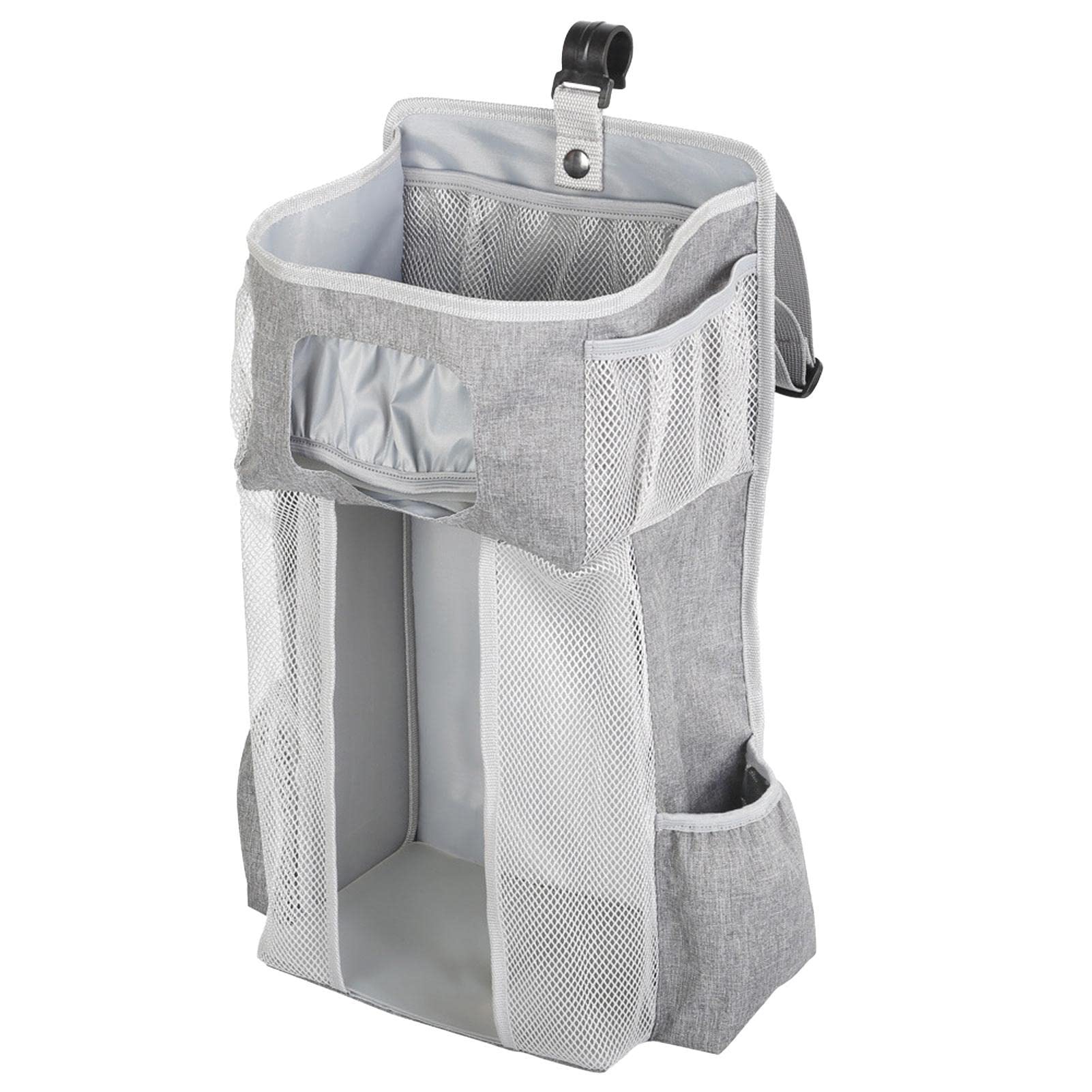 Hanging Diaper Caddy - Hanging Diaper Organizer For Changing Table, Crib Diaper Organizer For Baby Stuff, Baby Accessories For Newborn, Baby Shower Gifts - 17x9x6 Inches