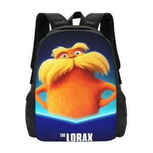 nalcka the anime lorax backpack large capacity leisure travel backpack book bag outgoing daypack 12.5x5.5x16.5 inch