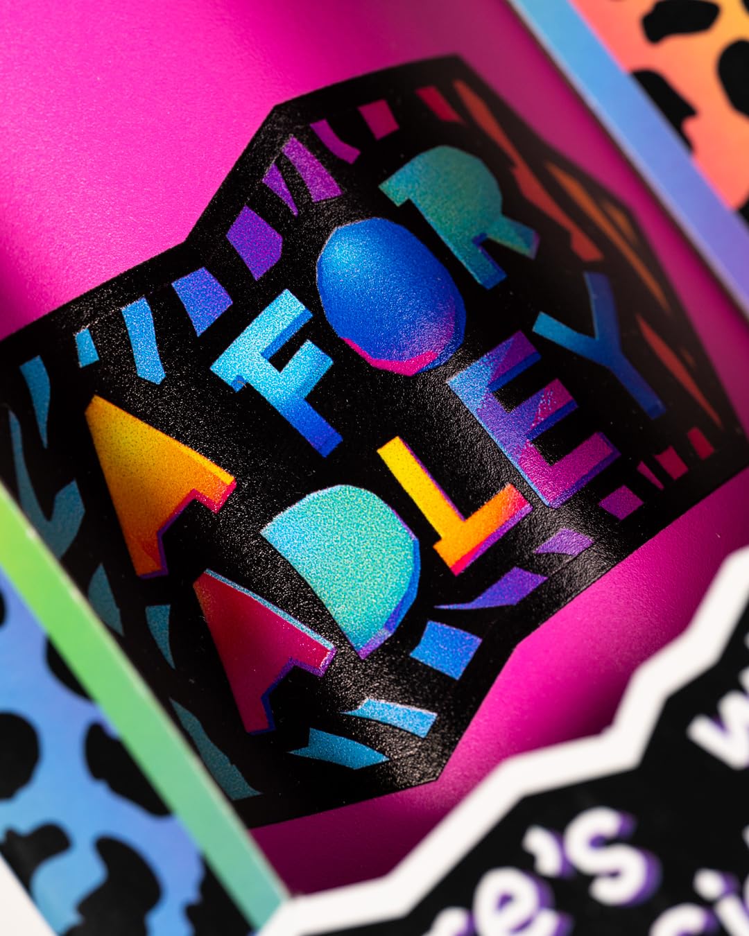 A FOR ADLEY Merch Official Product Adley's Super Cold and Colorful Neon Rainbow Water Bottles For Fun, School, Travel or Anytime You Would Want a Cold Drink (Neon Pink)