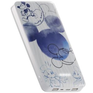 disney mickey mouse and friends 10,000mah power bank- universally compatible portable phone charger battery pack w/usb charging port gifts for women, men, teens and all fans of mickey mouse