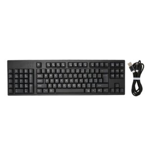 Left Handed Keyboard, 109 Keys Mechanical Gaming Keyboard with Number Pad, Wired Micro USB Connection Ergonomic Keyboard for Business, Accounting, Designer, Gamer, Home, Office