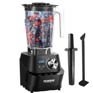 Nuwave Infinity Commercial Blender, Heavy-Duty Smoothie Blender w/ 2.5HP Copper Motor & Laser-Cut Blades, Last 100 Years, Quick Ice Crushing, 64oz Tritan Jar, NSF Certified, 10 Speeds, Self-Cleaning