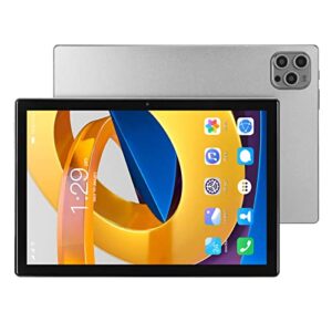 ciciglow 10.1 inch hd tablet multifunction 6gb ram 64gb rom 8 core mtk6750 chip tablet pc for 11 us plug 110-240v (gray)