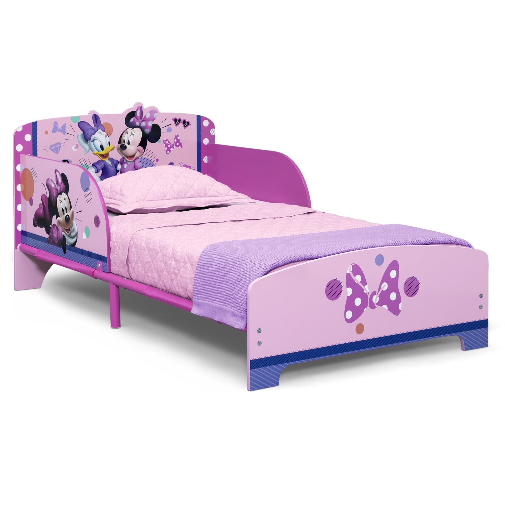 Delta Children Wood and Metal Toddler Bed, Minnie Mouse