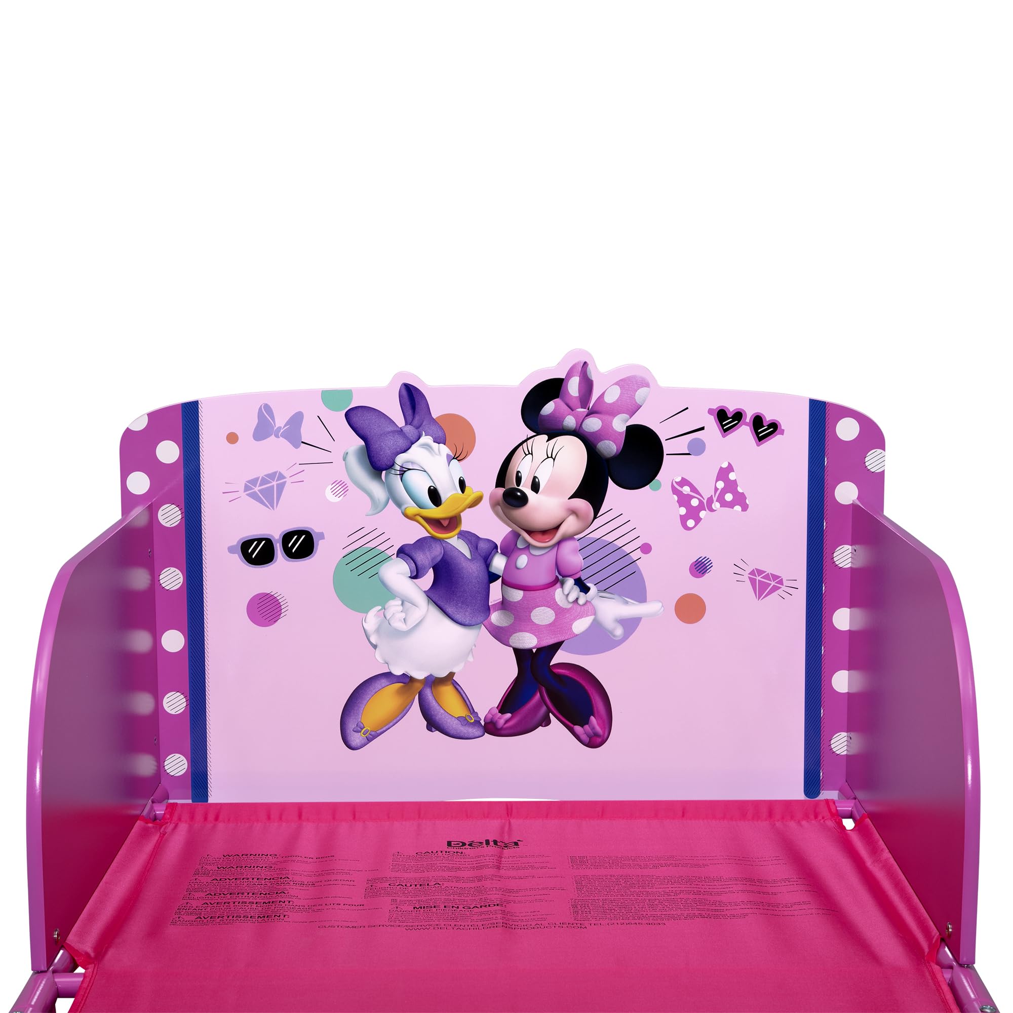 Delta Children Wood and Metal Toddler Bed, Minnie Mouse