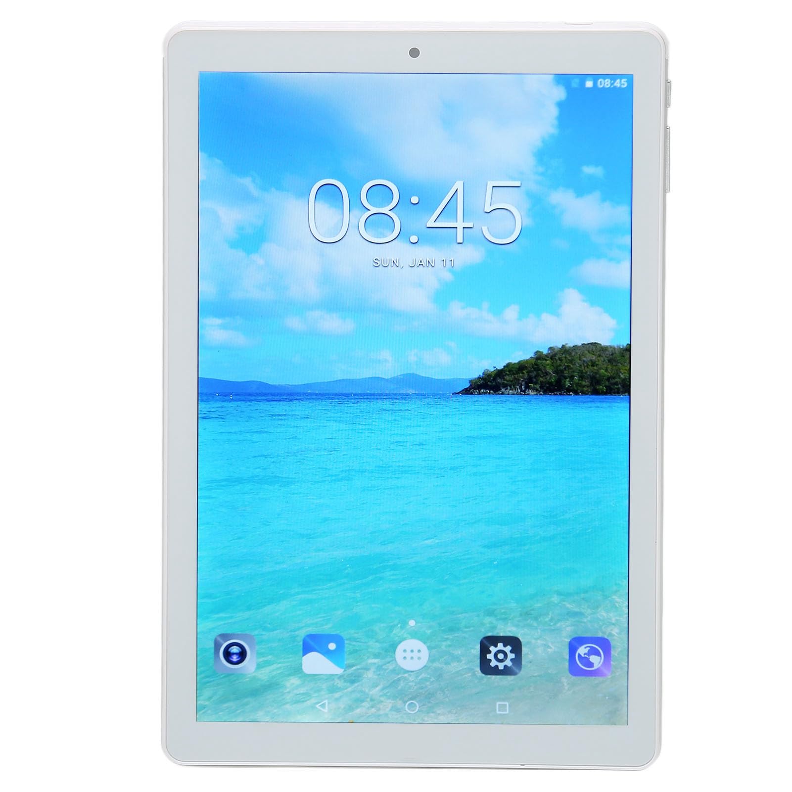 ciciglow 10.1 Inch Tablet Octa Core CPU 2GB 16GB 1920x1200 Dual SIM HD Tablet US Plug (Silver)