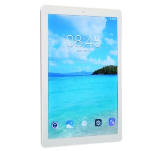 ciciglow 10.1 Inch Tablet Octa Core CPU 2GB 16GB 1920x1200 Dual SIM HD Tablet US Plug (Silver)