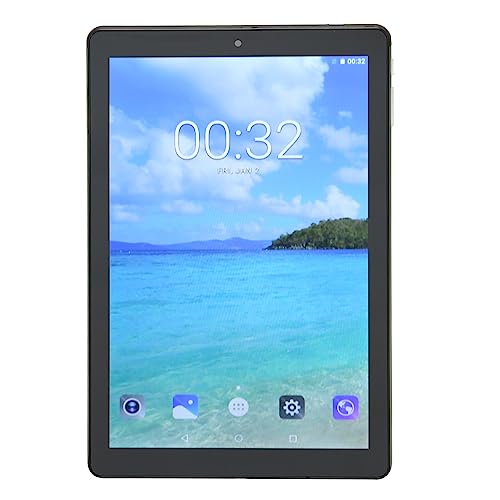 jerss HD Tablet, 5GWIFI 10.1 Inch Tablet PC Octa Core Processor 6GB RAM 128GB ROM Multifunction for Learning for Work (Green)