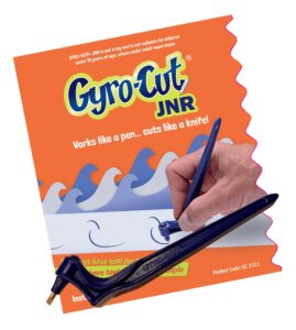 genuine gyro-cut® ultimate craft tool with rotating standard cut paper blade - stencil making and scrapbooking
