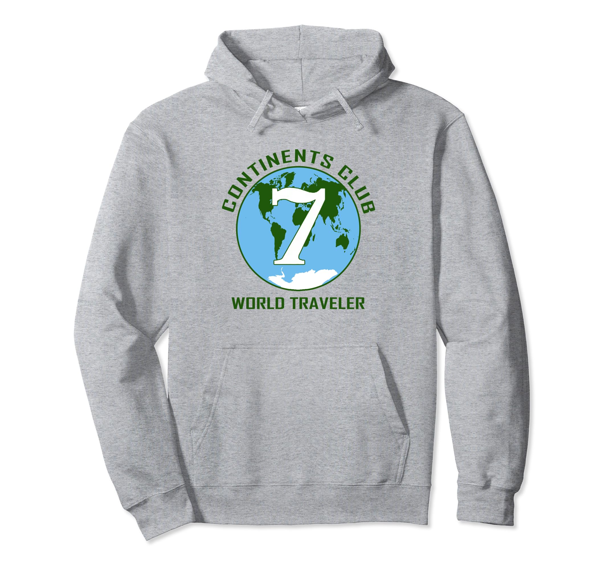 7 Continents World Traveler Club Pullover Hoodie