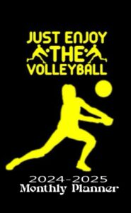 just enjoy the volleyball: 2 year pocket calendar january 2024 to december 2026 for volleyball lover