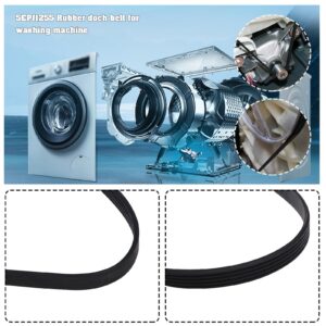 SING F LTD 5EPJ1255 Washing Machine V-Belt Compatible with Bosch Siemens Maxx Series 2 Series 4 Series 6 Avantixx Classixx VarioPerfect IQ300 00439490 00678915