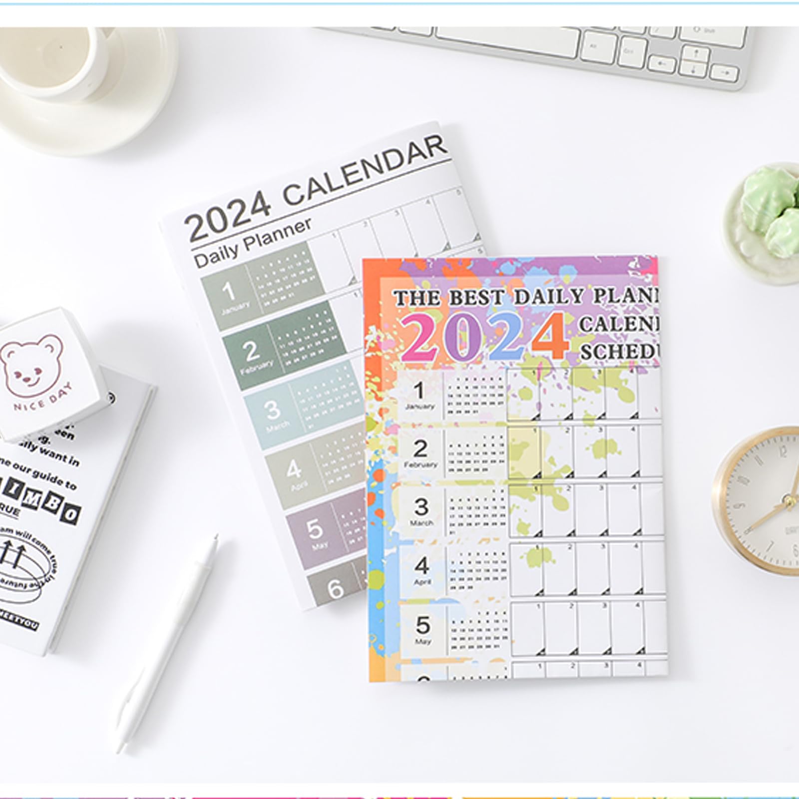 29''x20'' Poster Calendar 2024 Wall Calendar 12 Month Annual Yearly Wall Planner,Year-Round Large Wall Calendar， Large Size 12 Month Planner,2024 Calendar