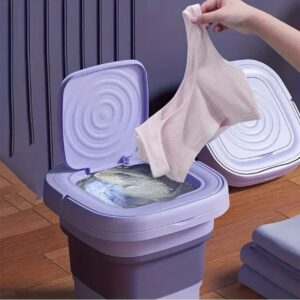 portable folding washing machine household small fully automatic laundry pantyhose all-in-one machine
