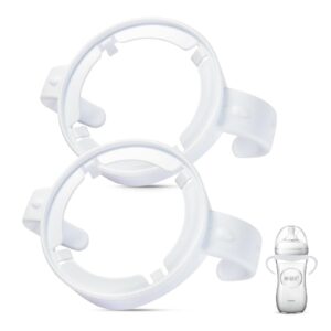 baby bottle handles for philips avent natural baby bottles, compatible avent bottle holder, 2 count