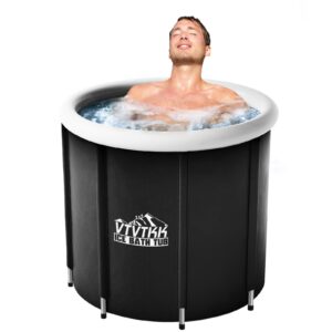 cold plunge tub outdoor,large ice bath tub for athletes, vtvtkk portable ice bath, ice tubs for cold plunge, ice cold therapy bath outdoor, ice bath barrel for adults