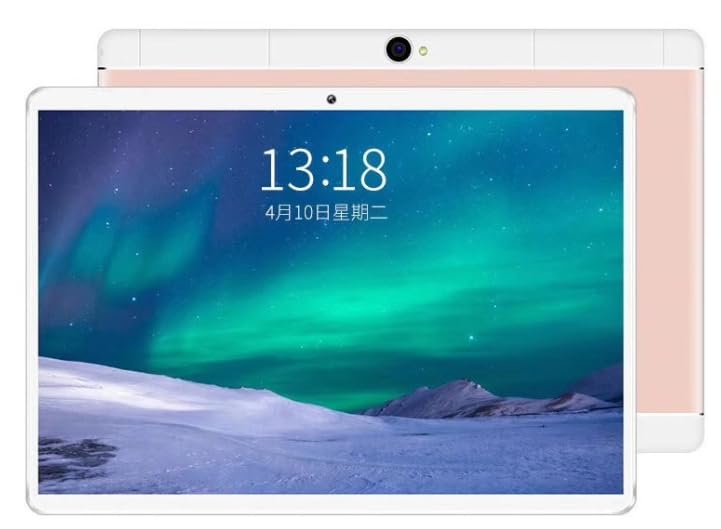 Tablet 10.1-inch wif Bluetooth Android Digital Call Dual Camera(Rose Gold)