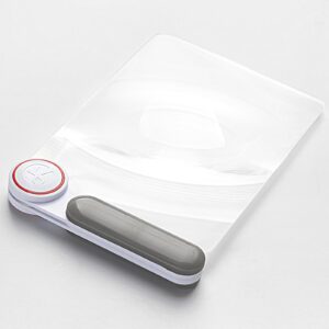 viionlg 5x magnifying sheet for reading, full page magnifier for reading for seniors, eye candy magnifier as seen on tv, fresnel lens, perfect folding handheld gifts for low vision person