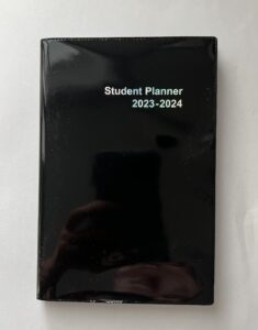 student planner 2023-2024 (black) simplified 2023-2024 student planner to stay organized - a beautiful 7.5" x 5" planner for middle and high school students with weekly & monthly spreads for the 23-24 academic year
